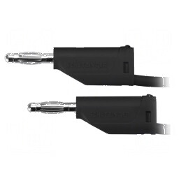 Cablu de măsurare 70VDC 33VAC 32A cu soclu axial 4mm negru | Electronic-mag.ro | Componente Electronice