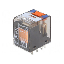 Releu electromagnetic DPDT 24VDC 12A | Electronic-mag.ro | Componente Electronice