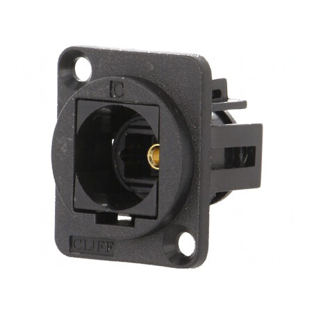 Conector fibră optică Toslink cuplă soclu, ambele părți | Electronic-mag.ro | Componente Electronice