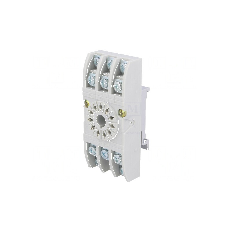 Stativ PIN 11 10A 250VAC pentru şină DIN, cleme cu şurub, gri | Electronic-mag.ro | Componente Electronice Stativ PIN 11 10A 250VAC pentru şină DIN, cleme cu şurub, gri | Electronic-mag.ro | Componente Electronice
