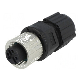 Conector M12 3 PIN mamă A-DeviceNet CANopen IP68 | Electronic-mag.ro | Componente Electronice