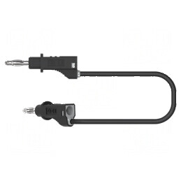 Cablu de măsurare 60VDC 30VAC 12A negru cu soclu axial 4mm | Electronic-mag.ro | Componente Electronice