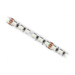 Bandă LED RGB 4040 120 LED/m 8mm PCB alb IP20 19,2W/m | Electronic-mag.ro | Componente Electronice