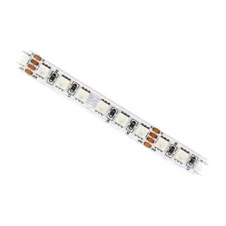 Bandă LED RGB 4040 120 LED/m 8mm PCB alb IP20 19,2W/m | Electronic-mag.ro | Componente Electronice