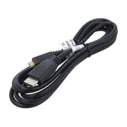 Cablu de conectare negru 2m | Electronic-mag.ro | Componente Electronice