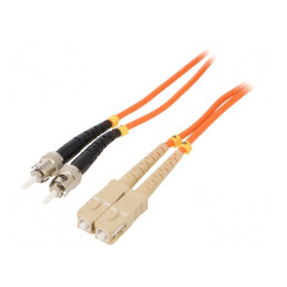 Patch cord fibră OM2 SC/UPC ST/UPC 1m portocalie | Electronic-mag.ro | Componente Electronice