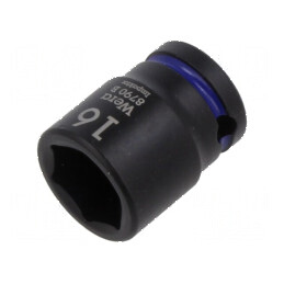 Cap tubular 6 puncte HEX 16mm 3/8 30mm IMPAKTOR | Electronic-mag.ro | Componente Electronice