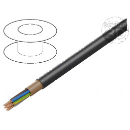 Cablu NYY 5G6mm2 rotund sârmă Cu PVC negru 600V 1kV | Electronic-mag.ro | Componente Electronice
