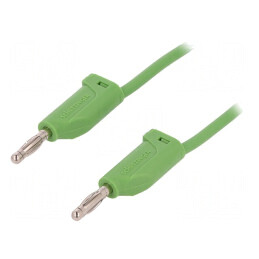 Cablu de măsurare 70VDC 33VAC 16A cu soclu axial 4mm verde | Electronic-mag.ro | Componente Electronice