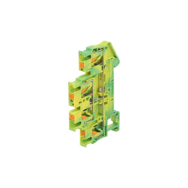 Termoconector pentru șine 0,14-4mm², 2 piste, 4 borne, galben-verde | Electronic-mag.ro | Componente Electronice Termoconector pentru șine 0,14-4mm², 2 piste, 4 borne, galben-verde | Electronic-mag.ro | Componente Electronice
