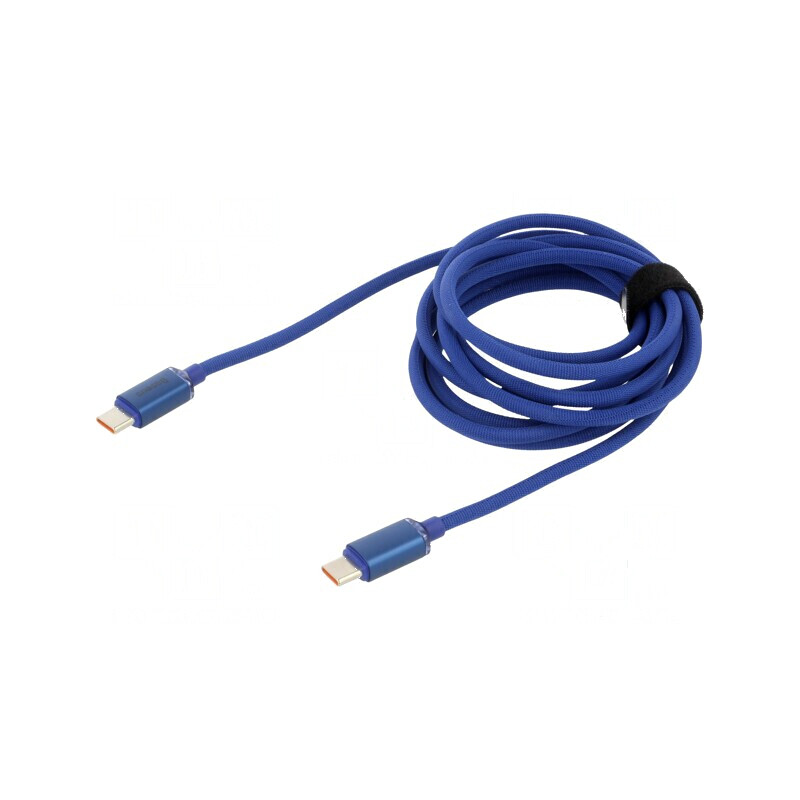 Cablu USB 2.0 USB C 2m albastru 100W | Electronic-mag.ro | Componente Electronice Cablu USB 2.0 USB C 2m albastru 100W | Electronic-mag.ro | Componente Electronice