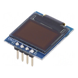 Afișaj OLED grafic 0,7" 64x48 galben 19,9x23,1x2,4mm | Electronic-mag.ro | Componente Electronice