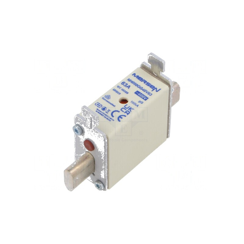 Siguranţă gG 63A 400VAC ceramică industrială NH000 | Electronic-mag.ro | Componente Electronice Siguranţă gG 63A 400VAC ceramică industrială NH000 | Electronic-mag.ro | Componente Electronice