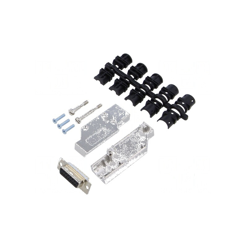 Mufă mamă D-Sub 15 pini unghi 90° lipire cablu negru | Electronic-mag.ro | Componente Electronice Mufă mamă D-Sub 15 pini unghi 90° lipire cablu negru | Electronic-mag.ro | Componente Electronice