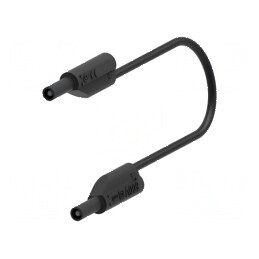 Cablu de măsurare 10A cu mufe banană 2mm, 2 piese | Electronic-mag.ro | Componente Electronice