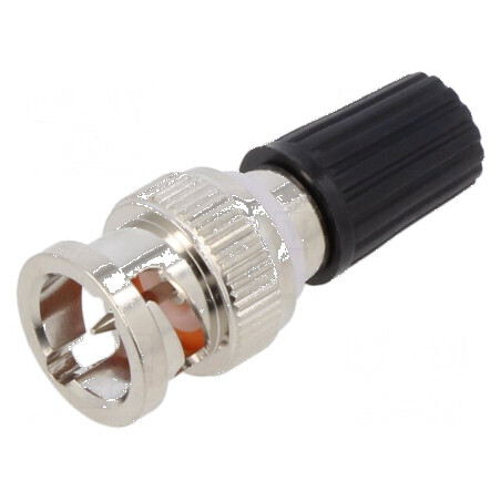Adaptor negru 3A 35,5mm banană 4mm priză BNC 50Ω 500V | Electronic-mag.ro | Componente Electronice