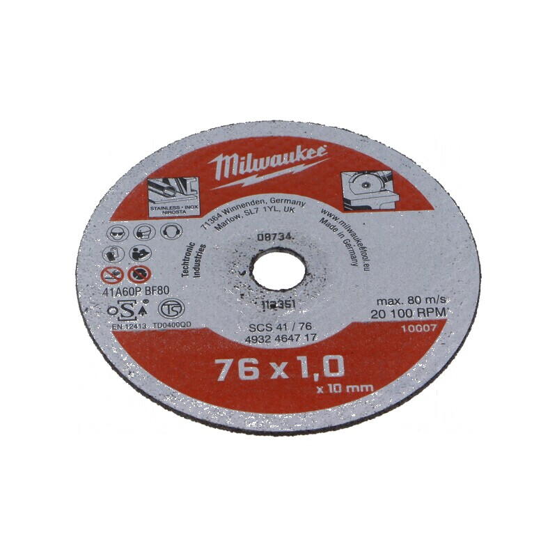Disc de tăiere metal Ø 76mm, orif 10mm, oțel inoxidabil, 5 bucăți | Electronic-mag.ro | Componente Electronice Disc de tăiere metal Ø 76mm, orif 10mm, oțel inoxidabil, 5 bucăți | Electronic-mag.ro | Componente Electronice