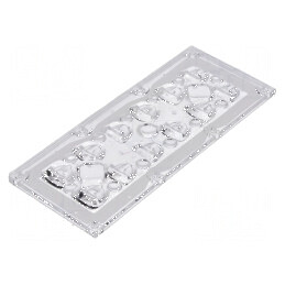 Lentilă LED dreptunghiulară transparentă 7,92mm | Electronic-mag.ro | Componente Electronice