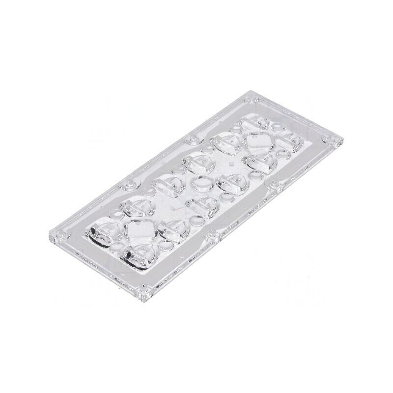 Lentilă LED dreptunghiulară transparentă 7,92mm | Electronic-mag.ro | Componente Electronice