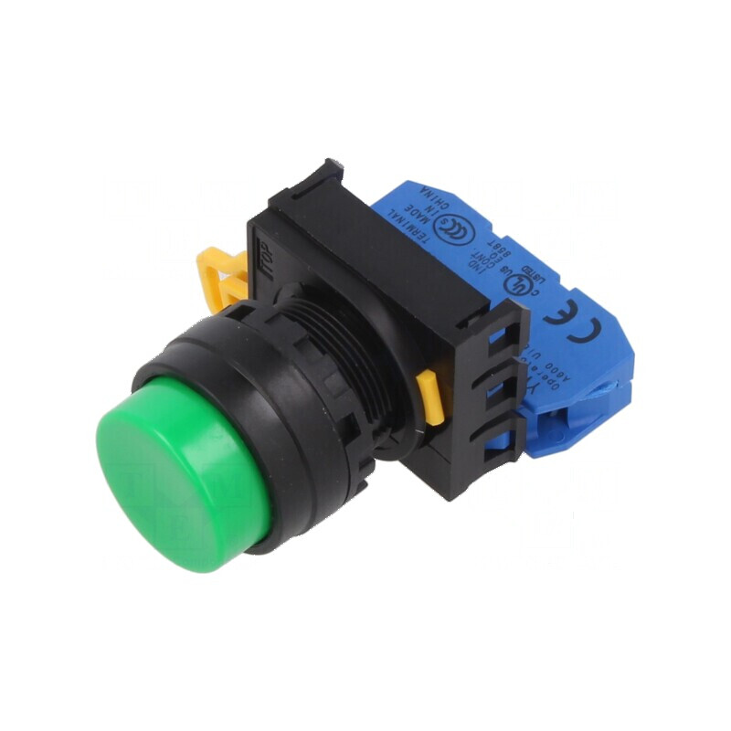 Comutator 22mm acţionat prin apăsare Poz.i stab 1 NO verde | Electronic-mag.ro | Componente Electronice Comutator 22mm acţionat prin apăsare Poz.i stab 1 NO verde | Electronic-mag.ro | Componente Electronice