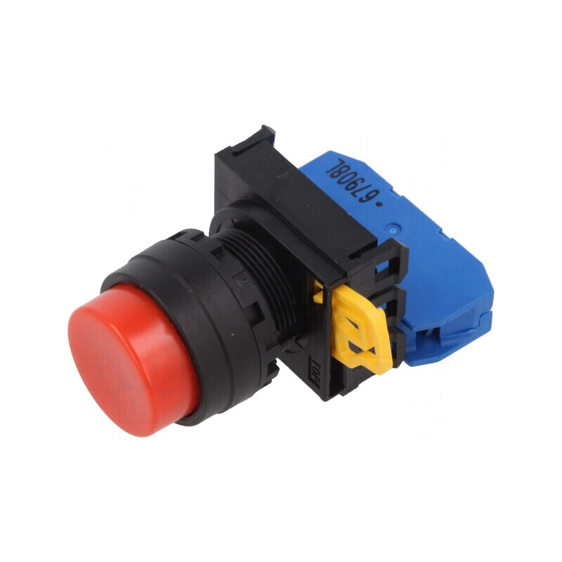 Comutator 22mm Poz.i 1 NO roşu cu acţionare prin apăsare | Electronic-mag.ro | Componente Electronice Comutator 22mm Poz.i 1 NO roşu cu acţionare prin apăsare | Electronic-mag.ro | Componente Electronice