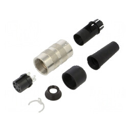 Conector M16 mufă 581 mamă 5 pini ecranat 6A IP40 | Electronic-mag.ro | Componente Electronice
