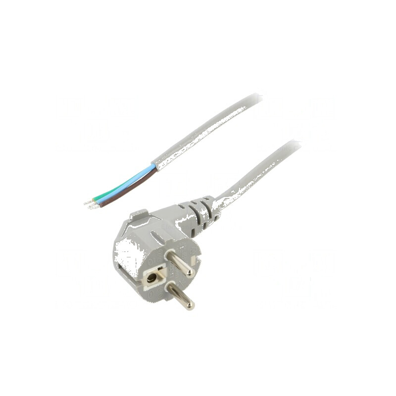 Cablu 3x1mm2 CEE 7/7 cu ştecăr unghi 5m PVC | Electronic-mag.ro | Componente Electronice
