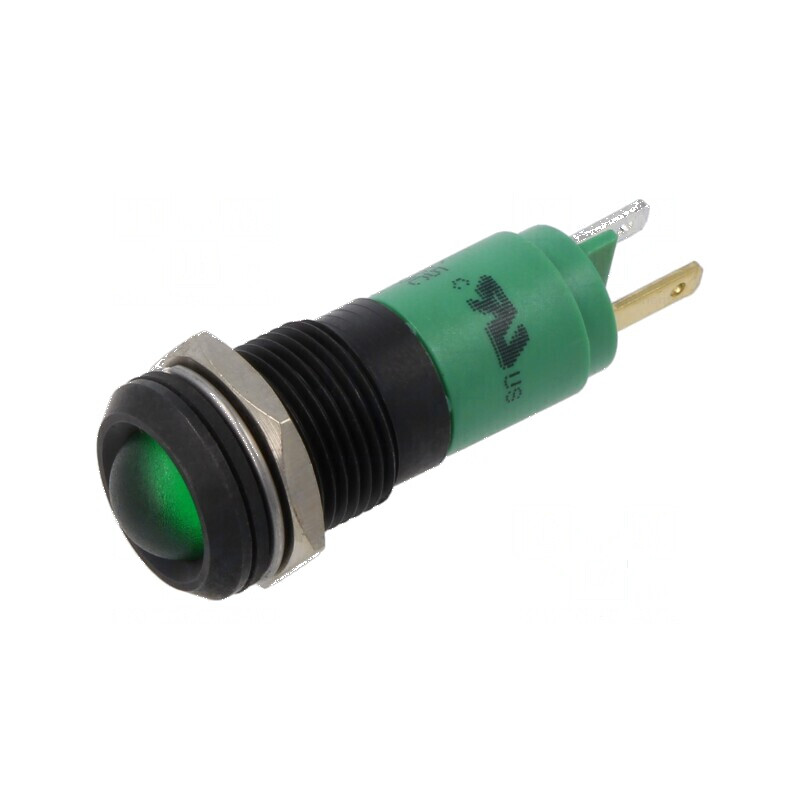 Lampă LED verde 12VDC 12VAC Ø14mm pentru control | Electronic-mag.ro | Componente Electronice Lampă LED verde 12VDC 12VAC Ø14mm pentru control | Electronic-mag.ro | Componente Electronice