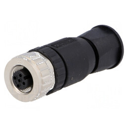 Conector M12 5 pini mamă A-DeviceNet CANopen drept | Electronic-mag.ro | Componente Electronice