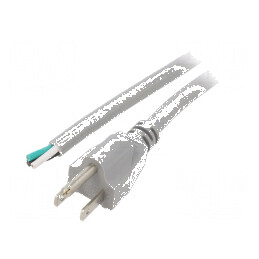 Cablu 3x16AWG NEMA 5-15, 3,5m, gri, 13A, PVC | Electronic-mag.ro | Componente Electronice