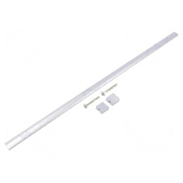Suport aluminiu naturală 30,5mm x 500mm x 15,5mm cu manetă | Electronic-mag.ro | Componente Electronice