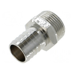 Conector filetat din alamă nichelată 25mm | Electronic-mag.ro | Componente Electronice