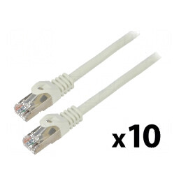 Cabluri patch F/UTP 6 litat CCA PVC gri 0,5m 26AWG | Electronic-mag.ro | Componente Electronice