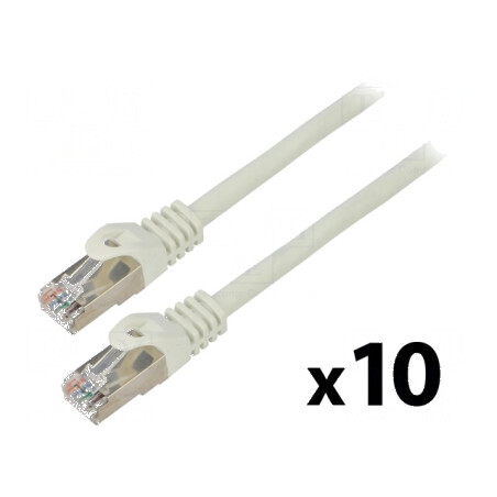 Cabluri patch F/UTP 6 litat CCA PVC gri 0,5m 26AWG | Electronic-mag.ro | Componente Electronice