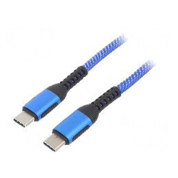 Cablu USB 2.0 USB C 1,8m nichelat 100W | Electronic-mag.ro | Componente Electronice