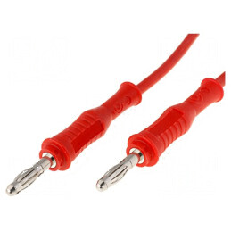 Cablu de măsurare 70VDC 33VAC 20A 1m roşu | Electronic-mag.ro | Componente Electronice