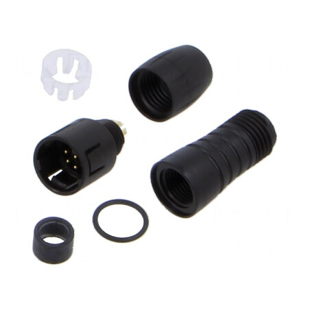 Conector circular 620 60V PIN 8 mufă tată lipire pe cablu 1A | Electronic-mag.ro | Componente Electronice