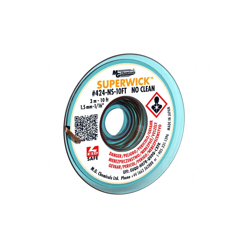 Bandă de dezlipit fără halogenuri cu colofoniu No Clean ROL0 | Electronic-mag.ro | Componente Electronice Bandă de dezlipit fără halogenuri cu colofoniu No Clean ROL0 | Electronic-mag.ro | Componente Electronice
