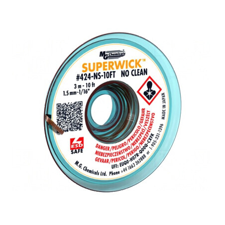 Bandă de dezlipit fără halogenuri cu colofoniu No Clean ROL0 | Electronic-mag.ro | Componente Electronice