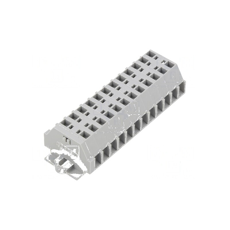 Regletă conexiuni 12 borne cu arc gri pentru cabluri 0,08÷1,5mm2 | Electronic-mag.ro | Componente Electronice Regletă conexiuni 12 borne cu arc gri pentru cabluri 0,08÷1,5mm2 | Electronic-mag.ro | Componente Electronice