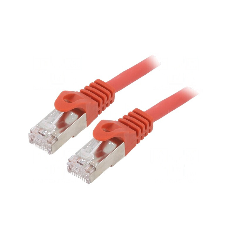 Cabluri Patch S/FTP 6a LSZH roșu 10m 27AWG Cablexpert | Electronic-mag.ro | Componente Electronice
