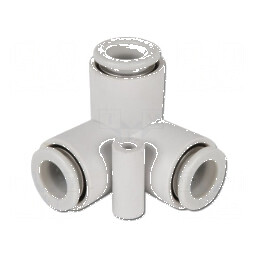Teu mufabil în unghi de 90°, polipropilenă, 1÷10bar, -5÷60°C | Electronic-mag.ro | Componente Electronice