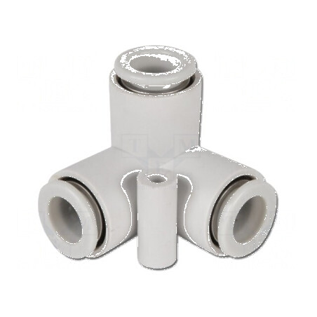 Teu mufabil în unghi de 90°, polipropilenă, 1÷10bar, -5÷60°C | Electronic-mag.ro | Componente Electronice