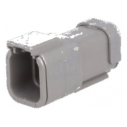 Conector cablu-cablu DTM mufă tată PIN 6 gri IP68 | Electronic-mag.ro | Componente Electronice