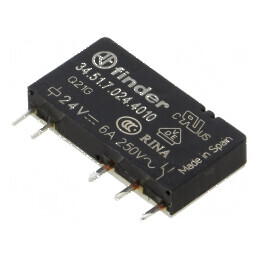 Releu electromagnetic SPDT 24VDC, 10A | Electronic-mag.ro | Componente Electronice