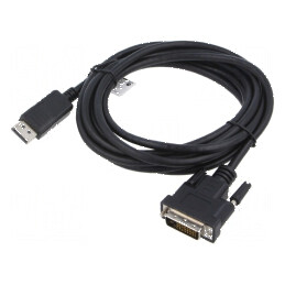 Cablu adaptor DisplayPort 1.2 3m negru | Electronic-mag.ro | Componente Electronice
