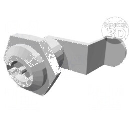Închizătoare aliaj de zinc 35mm cu manetă din oțel nichelată | Electronic-mag.ro | Componente Electronice