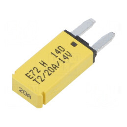 Siguranță termică 20A 12VDC auto 12,45mm E72 | Electronic-mag.ro | Componente Electronice
