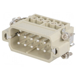 Conector HDC 10 PIN tată 16A | Electronic-mag.ro | Componente Electronice