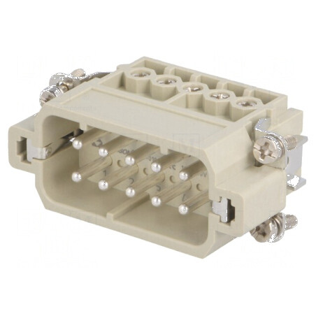 Conector HDC 10 PIN tată 16A | Electronic-mag.ro | Componente Electronice